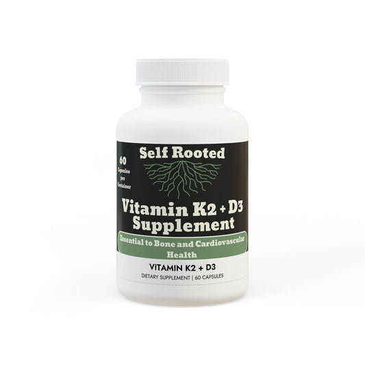 Vitamin K2 + D3 Supplement (60 Capsules)