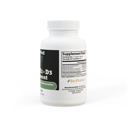 Vitamin K2 + D3 Supplement (60 Capsules)