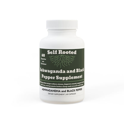Ashwagandha and Black Pepper Supplement (60 capsules)